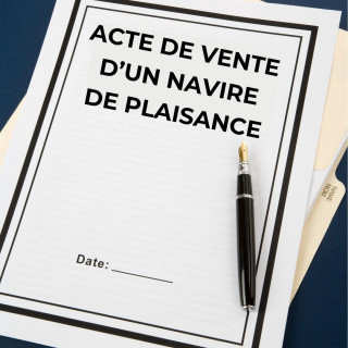 Acte de vente d’un navire de plaisance