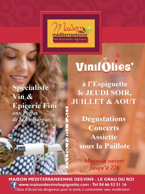 Vinifolies à la Maison Méditerranéenne des Vins